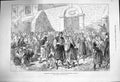 Old Antique Print 1876 Distributing Charity Herzegovinia Refugees Ragusa 19th