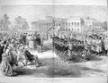 Old Print *4026 1876 Garden Party Prince Wales Belvedere Calcutta India