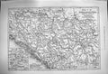 Original Old Antique Print 1876 Map Herzegovina Bosnia Servia Mon 19th