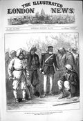 Original Old Antique Print 1876 Prince Wales India Survivors Defence Lucknow