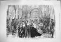 Original Old Antique Print 1876 Queen Parliament Procession Peers Corridor 19th