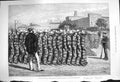 Original Old Antique Print 1876 Roosevelt Island Blackwells Island Prison Life