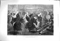 Old Antique Print 1876 Lama Dance Jummoo Performed Prince Wales Costumes 19th