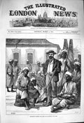 Original Old Antique Print 1876 Lieutenant Cameron Africa Followers Natives