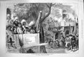 Original Old Antique Print 1876 Prince Wales India Shahzadah Gwalior Natives
