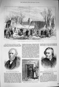 Old Antique Print 1876 Memorial Tablet Keats Rome Taylor Gauntlett Poonah 19th