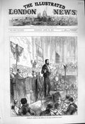 Antique Old Print *4018 1876 Lieutenant Cameron Royal Geographical Society