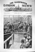Old Antique Print 1876 Ship Inflexible Portsmouth Docks Princess Louise 19th
