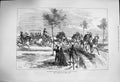 Original Old Antique Print 1876 Prince Wales Seville Spanish Turn-Out Horses