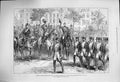 Original Old Antique Print 1876 Madrid Prince Wales King Spain Guardia Civile