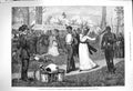 Old Antique Print 1876 Fairmont Park Philadelphia Negro Militia America 19th