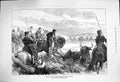 Original Old Antique Print 1876 Throwing Bulls Seville Prince Wales Hunting