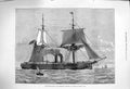 Original Old Antique Print 1876 Ironclad Fleet Ship H.M.S. Temeraire Chatham
