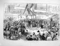 Original Old Antique Print 1876 Prince Wales Welcome Home Portsmouth England
