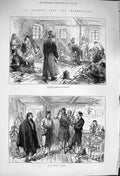 Antique Old Print *4015 1876 Herzegovina Insurgent Hospital Grahovo Guides