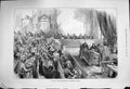 Original Old Antique Print 1876 Sitting Skouptschina Parliament Servia Men 19th