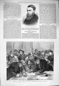 Old Antique Print 1876 Henry Kingsley Agricultural Labourers Farringdon 19th