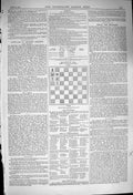 Antique Old Print Ref.128 1876 Ten Pages Chess Moves Illustrated London News