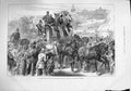 Original Old Antique Print 1876 Four-In-Hand Club Alexandra Palace Prince Wales