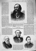 Original Old Antique Print 1876 Edwards Pierrepont Perier Chamberlain Egerton
