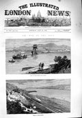 Old Antique Print 1876 War Danube Widdin Bazias Montenegro Besika Ships 19th