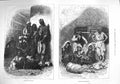 Original Old Antique Print 1876 Bulgarian Peasants Workpeople 19th