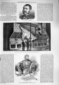 Old Antique Print 1876 Lane Lonsdale Stokehole Thunderer Exploded Boiler 19th