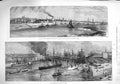 Original Old Antique Print 1876 Glasgow Harbour Yachts Ships War Scotland 19th