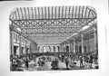 Old Antique Print 1876 Interior New Billingsgate Fish Market Architecture 19th
