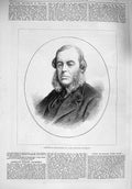 Old Antique Print 1876 Portrait Duke Marlborough Lord Lieutenant Ireland 19th