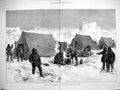 Original Old Antique Print 1876 North Pole Expedition Alert Ship Parr Di 19th
