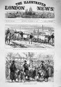 Original Old Antique Print 1876 War Servian Gun Turks Armistice Paratjin Siers
