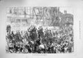 Original Old Antique Print 1876 Lord Mayor Show Procession Passing Temple Bar