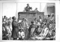 Original Old Antique Print 1876 Negro Congregation Washington America Fine Art