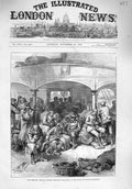 Original Old Antique Print 1876 Armistice Russian Siers Servia Hildegarde Ship