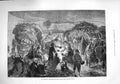 Old Antique Print 1876 Armistice Distressed Refugees Camp Paratjin Servia 19th
