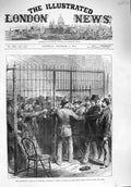 Antique Old Print *3994 1876 America Fraudulent Voters Custody Court New York