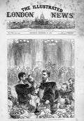 Old Antique Print 1876 Loving Cup Sailors Arctic Expedition Mansion House 19th
