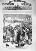 Original Old Antique Print 1876 War Russia Waggons Horses Transport Novoselitza