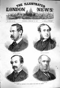 Original Old Antique Print 1877 Lord Wilton Haddington Galway Torr Lord Commons