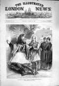 Original Old Antique Print 1877 Carnival Athens Agamemnon Men C 19th