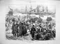 Original Old Antique Print 1877 Turkish War Preparations Siers Constantinople