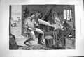 Original Old Antique Print 1877 Lesson Boat Building Man Young Boys Fine Art