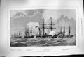 Old Antique Print 1877 Russian Squadron New York Powhattan Ranger Ships 19th