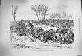 Original Old Antique Print 1877 War Russian Column March Chotim Liptschany Army