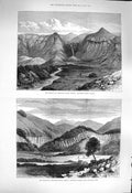Original Old Antique Print 1877 Transvaal Africa Crocodile River Speckboom War