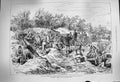 Original Old Antique Print 1877 War Russian Battery Army River Danube Oltenitza