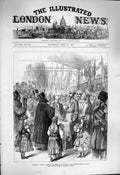 Antique Old Print *4010 1877 Roumanian Priests Emperor Russia Ploesti Railway