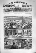 Old Antique Print 1877 Princess Wales Prizes Ship Boys Warspite Woolwich 19th