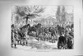 Original Old Antique Print 1877 War Russian Troops Emperor Alexander Ploesti